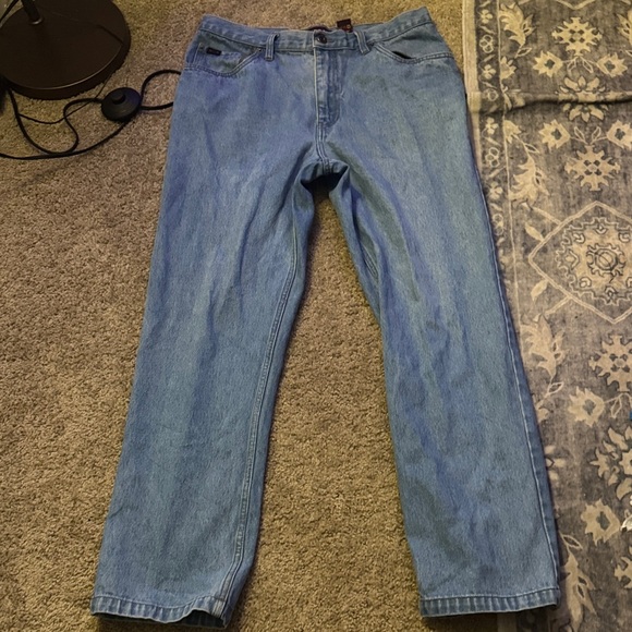 Men's Light Blue Straight Jeans - Picture 1 of 2